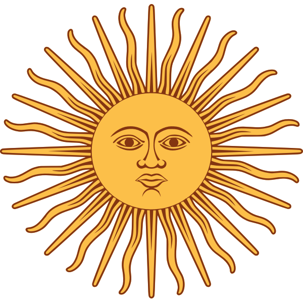 SVG Sun of May vector clip art