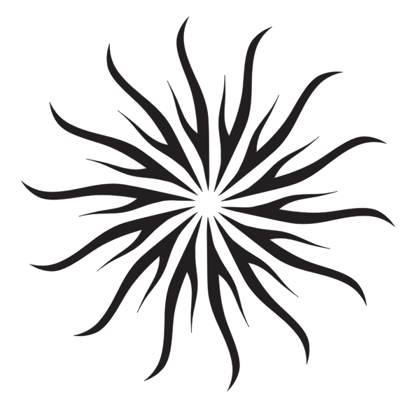 SVG Sun shape silhouette clip art