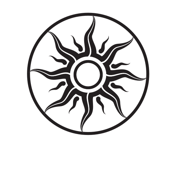 SVG Sun tribal style art