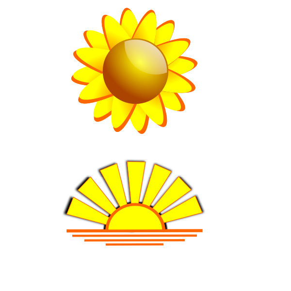SVG Sun vector drawing