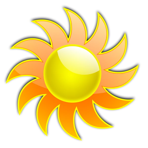 SVG Sun vector illustration