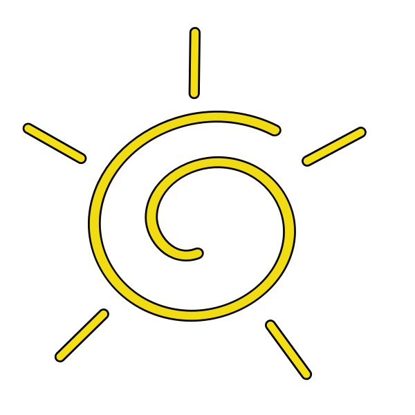 SVG Sun vector image