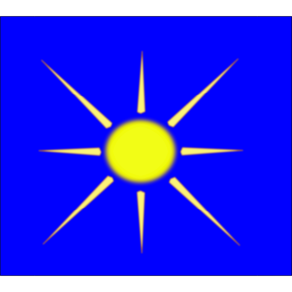 SVG Sun with blue sky
