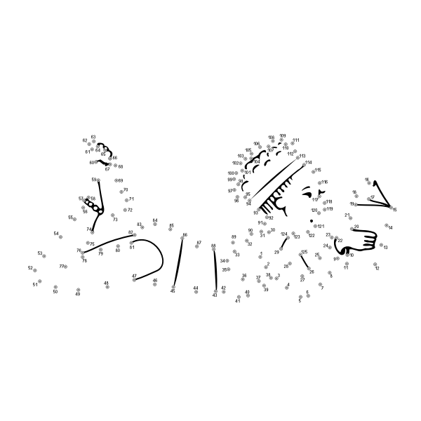 SVG Sunbather connect the dots vector image