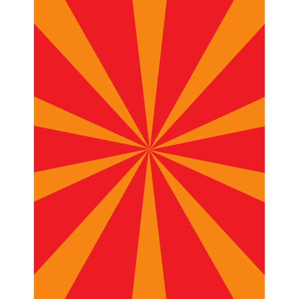 SVG Sunbeams red and orange
