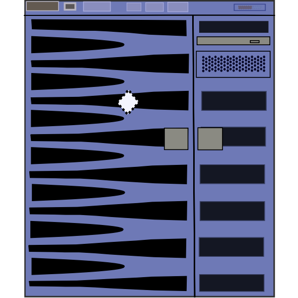 SVG SunFire 2900 server vector image