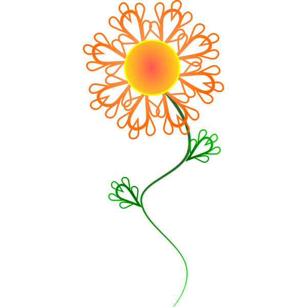 SVG Sunny Crazy Flower
