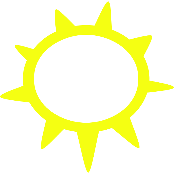 SVG Sunny weather symbol vector image