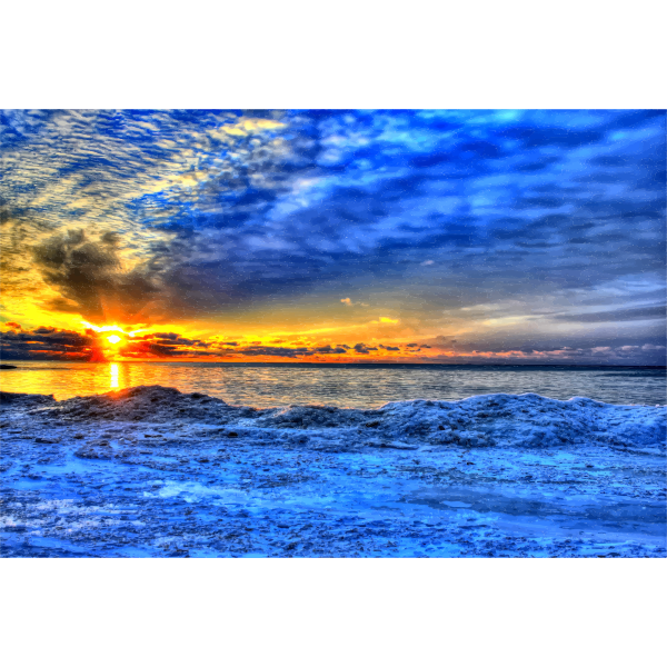 SVG Sunrise Over The Ice
