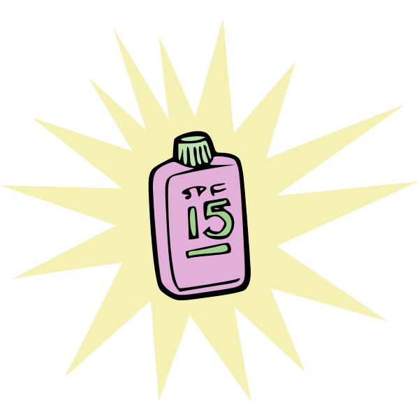 SVG sunscreen outline