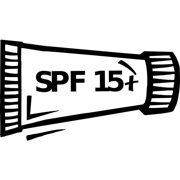 SVG sunscreen tube