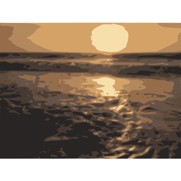 SVG sunset-cherai-beach