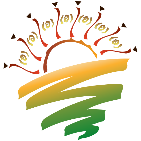 SVG Sunset Graphic