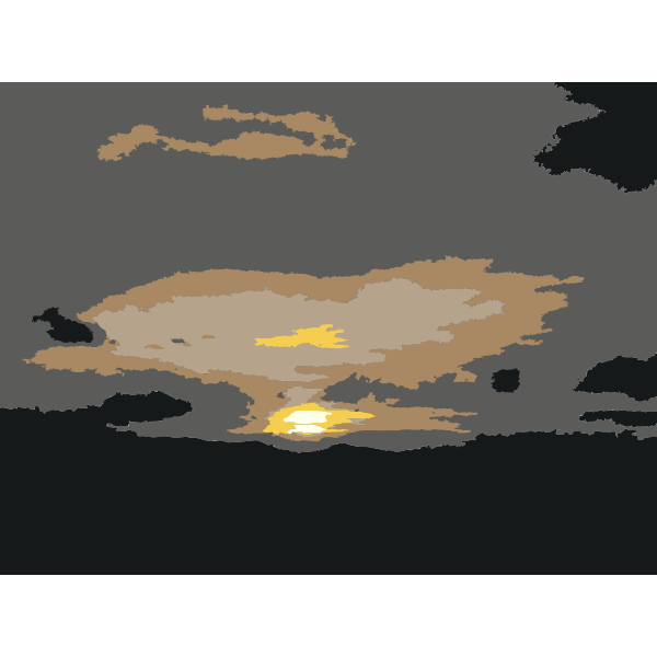 SVG Sunset in Kunming Yunnan china