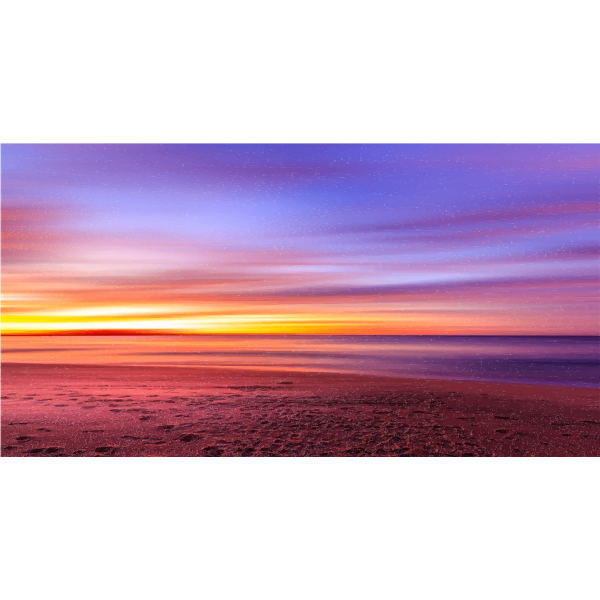 SVG Sunset On The Beach
