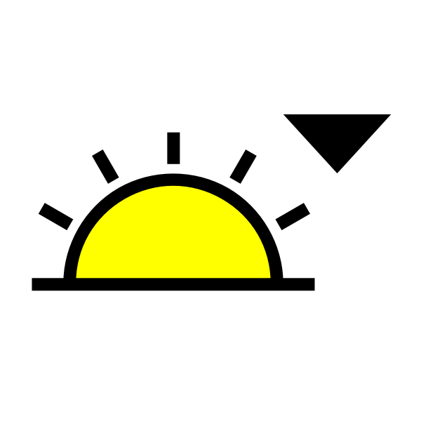 SVG Sunset symbol