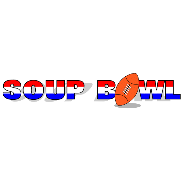 SVG Super Bowl parody sign vector illustration
