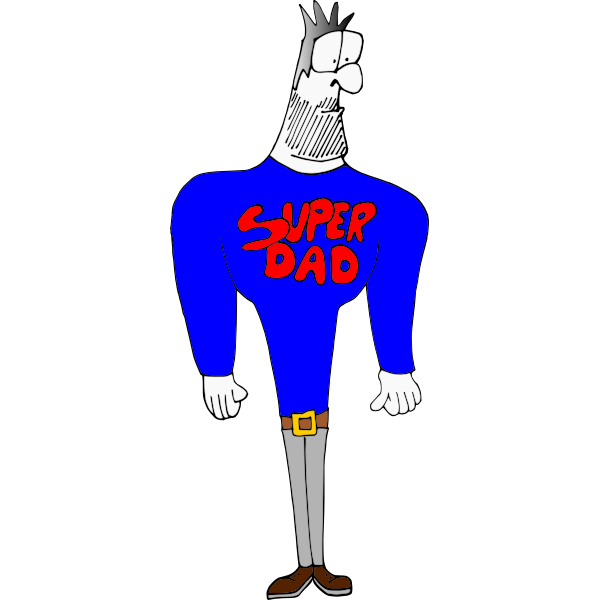 SVG Super dad