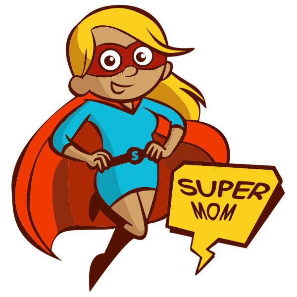 SVG Super Mom