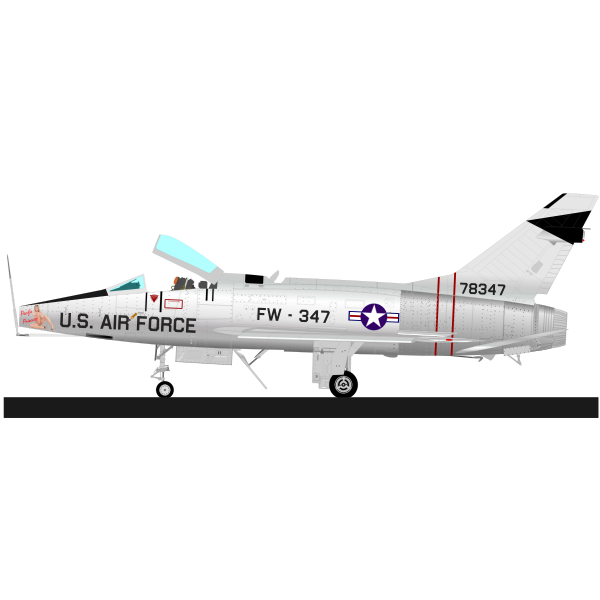 SVG SUPER SABRE F-100 airplane