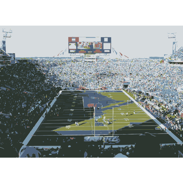SVG Superbowl Football Stadium Color
