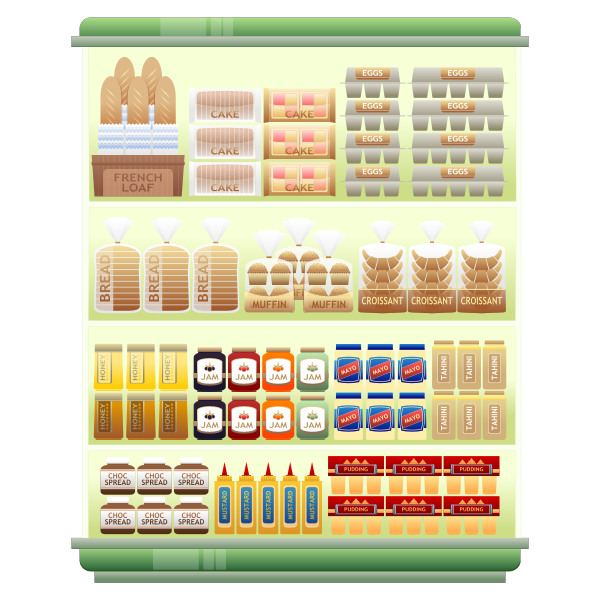 SVG Supermarket fridge