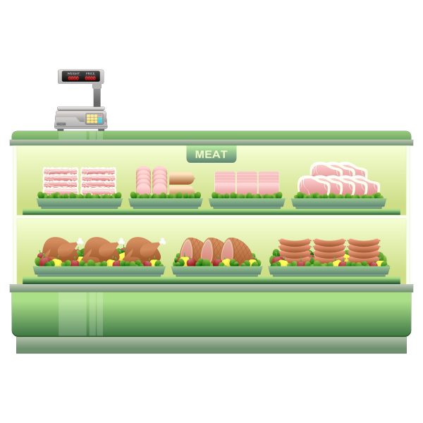 SVG Supermarket meat counter