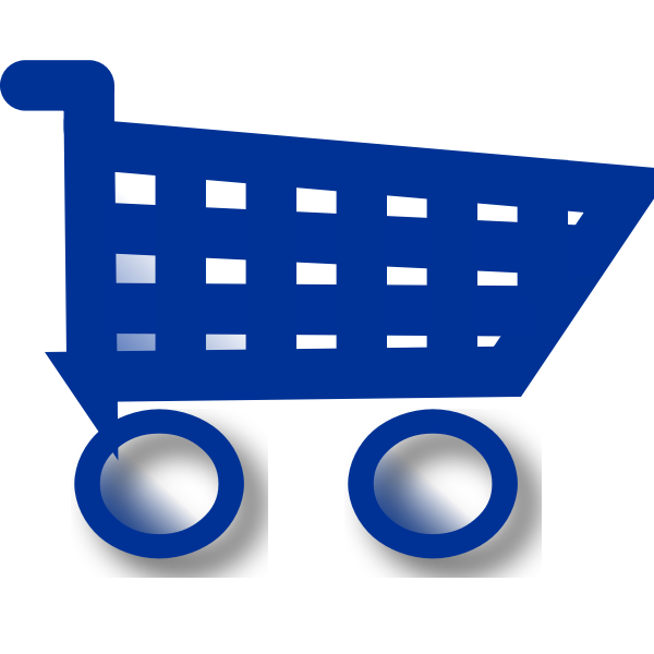 SVG Supermarket trolley vector icon