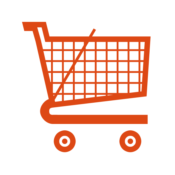 SVG Supermarket trolley vector icon