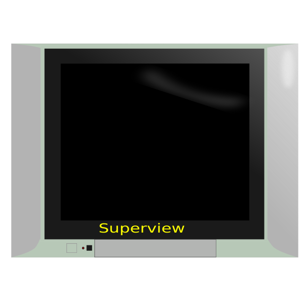 SVG Superview TV set vector drawing