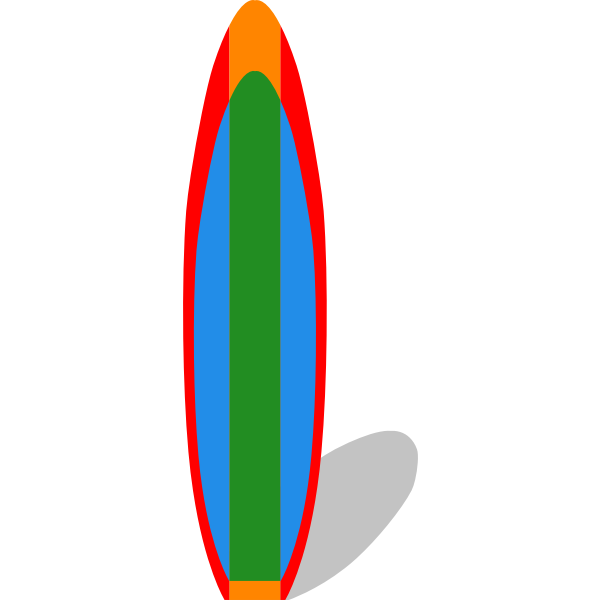 SVG Surfboard vector clip art image