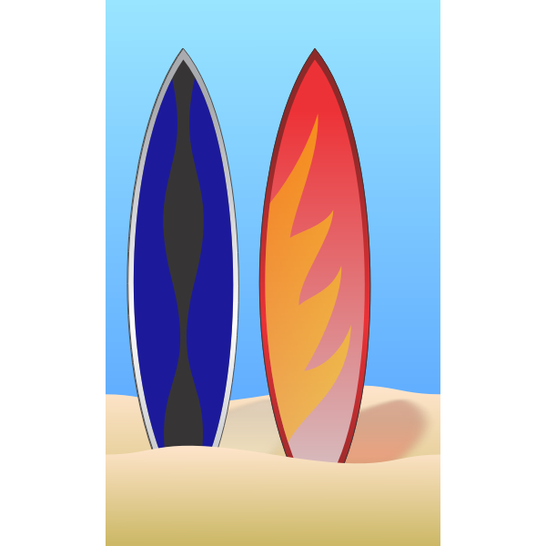 SVG Surfboards vector illustration