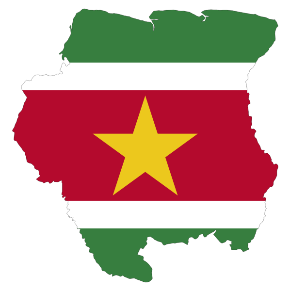 SVG Suriname039s map and flag