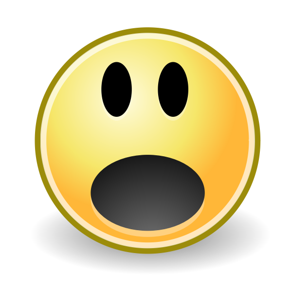 SVG Surprised face