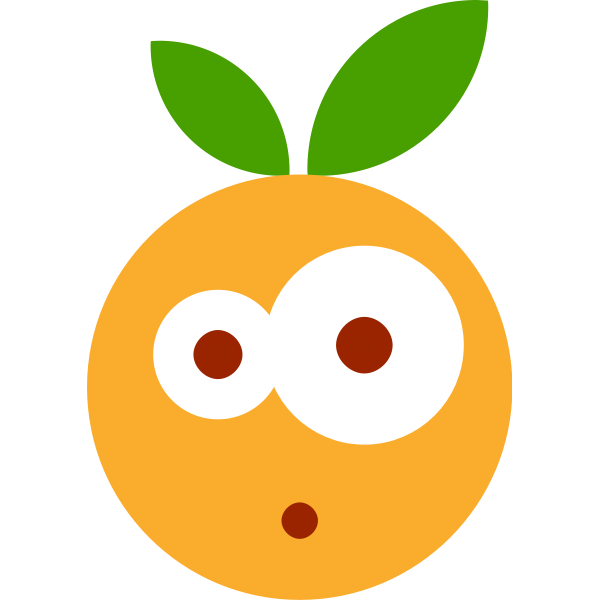 SVG Surprised fruit emoji
