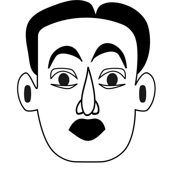 SVG Surprised man
