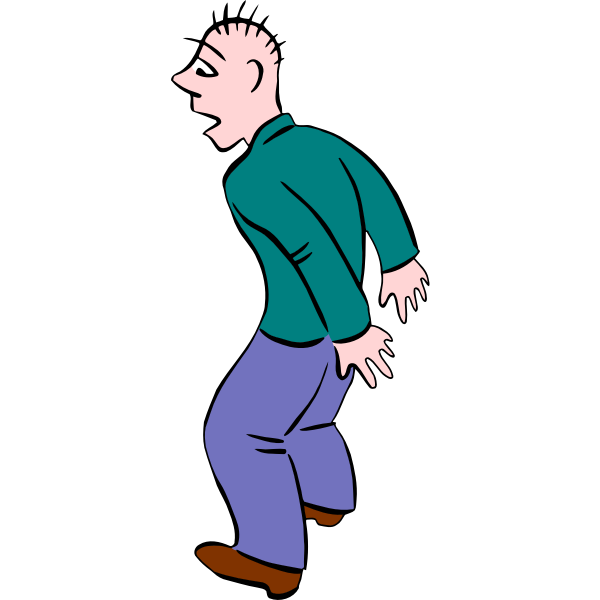 SVG Surprised person