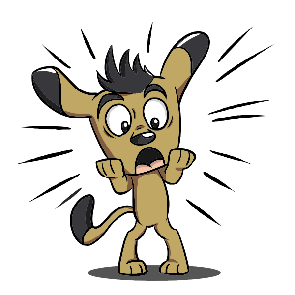 SVG Surprised puppy