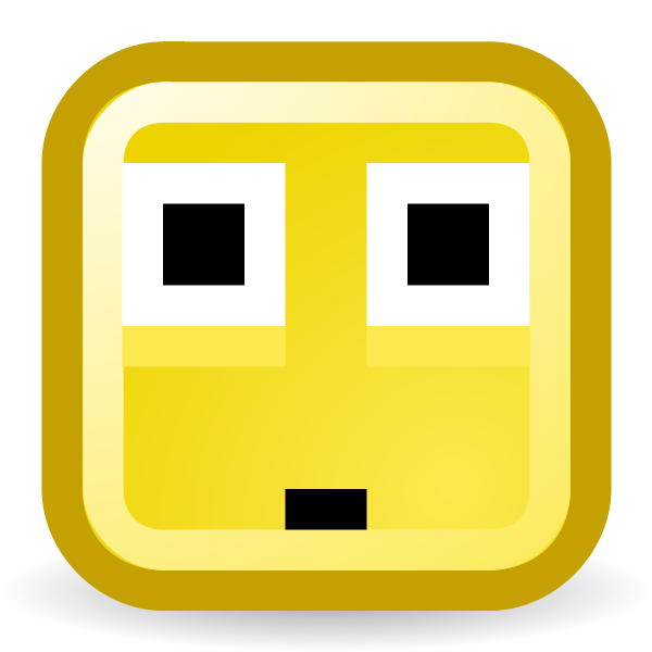 SVG Surprised smiley vector icon