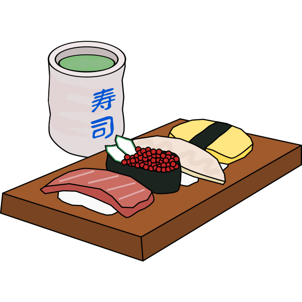 SVG Sushi and Green Tea