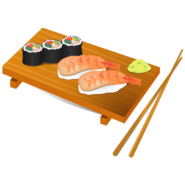 SVG Sushi food vector illustration