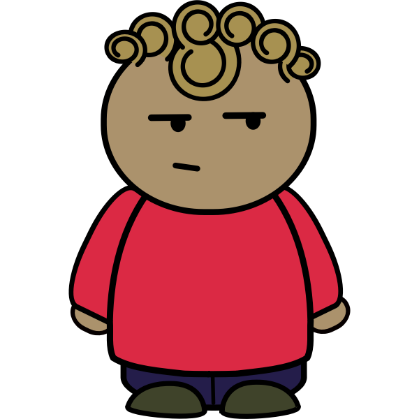 SVG Suspicious baby boy