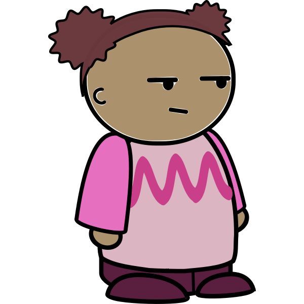 SVG Suspicious baby girl