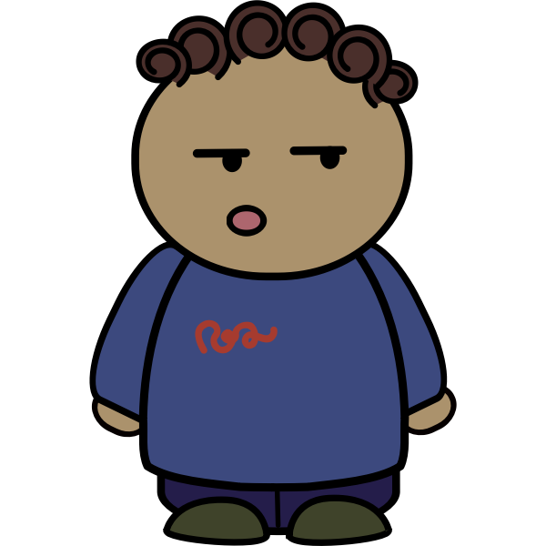 SVG Suspicious boy