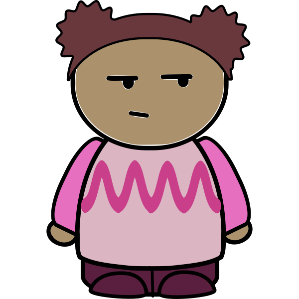 SVG Suspicious girl