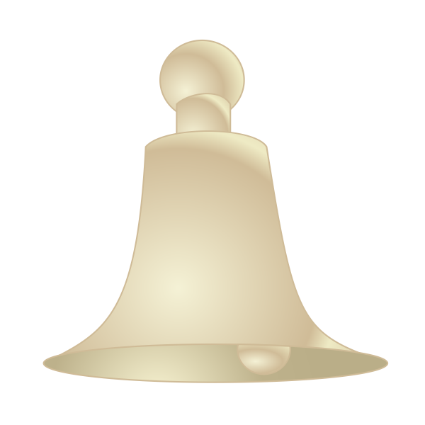 SVG SVG of a beige bell