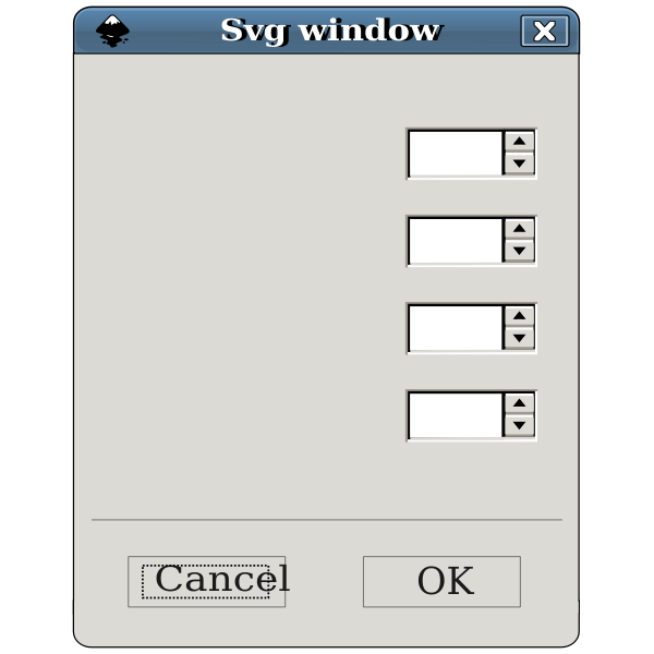 SVG SVG window