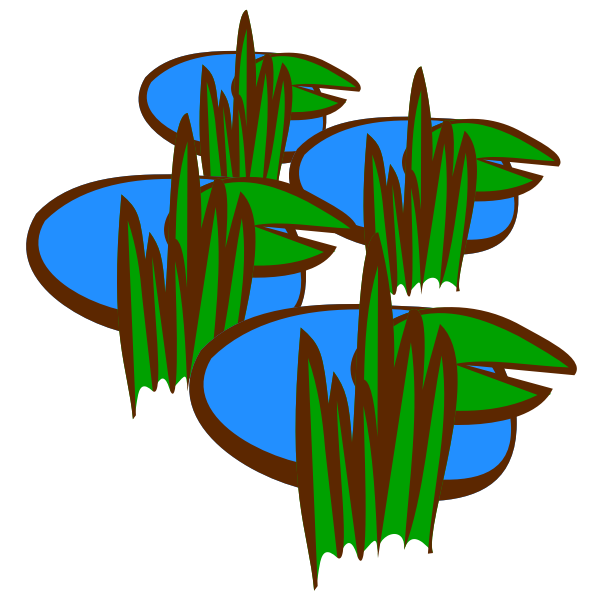 SVG Swamp in vector drawing