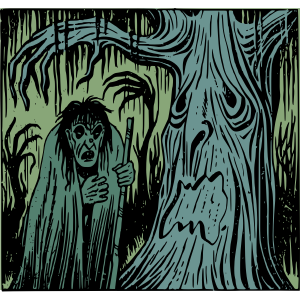 SVG Swamp witch