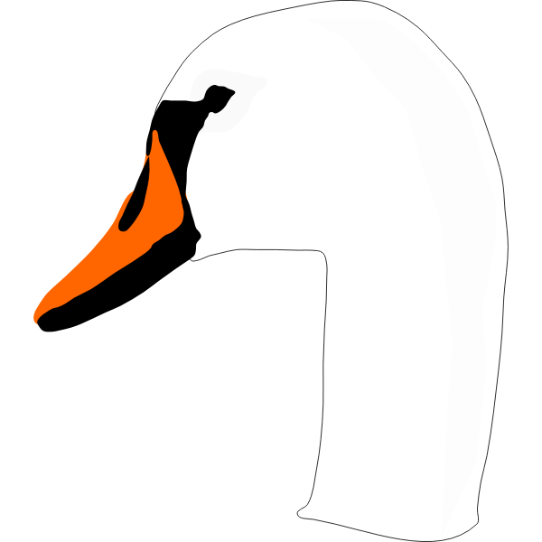 SVG Swan head